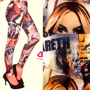 NEW Hollywood Stars QueenB Beyoncé Plus XL Leggings